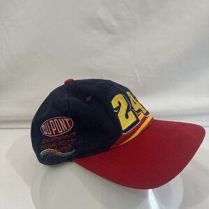 Vintage Jeff Gordon Nascar Hat Dupont Refinish Racing Blue Red Yellow Chase Auth